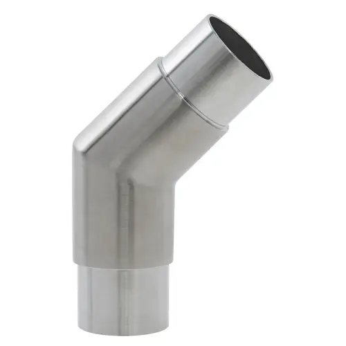 Flush Elbow Railing Component for Stainless Steel Tubing .080" 1.67" 316-Grade Satin Stainless Steel