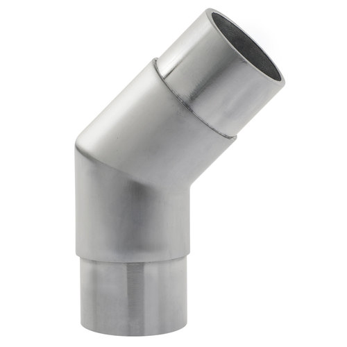 135 degree Flush Elbow Railing Component for 2-Inch Tubing .050" 2" 304-Grade Satin Stainless Steel