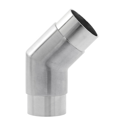 135 degree Flush Elbow Railing Component for 2-Inch Tubing .060" 2" 316-Grade Satin Stainless Steel