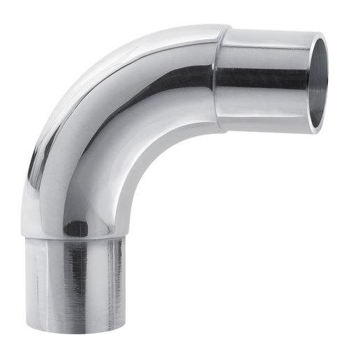 90 degree Flush Radius Elbow Railing Fitting for 1.5-Inch Tubing .050" 1.5" 304-Grade Polished Stainless Steel