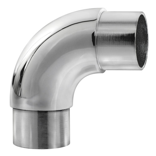 Lavi 47-731/424 90 Flush Radius Elbow Component for Stainless Steel Railing .080" 1.67" 316-Grade Polished Stainless Steel