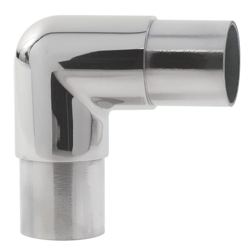 90 degree Flush Elbow Component for Railing Systems .060" 1.5" 316-Grade Polished Stainless Steel