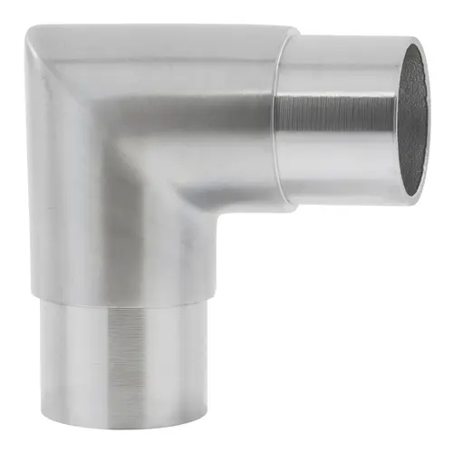 90 degree Flush Elbow Component for Railing Systems .060" 1.5" 316-Grade Satin Stainless Steel