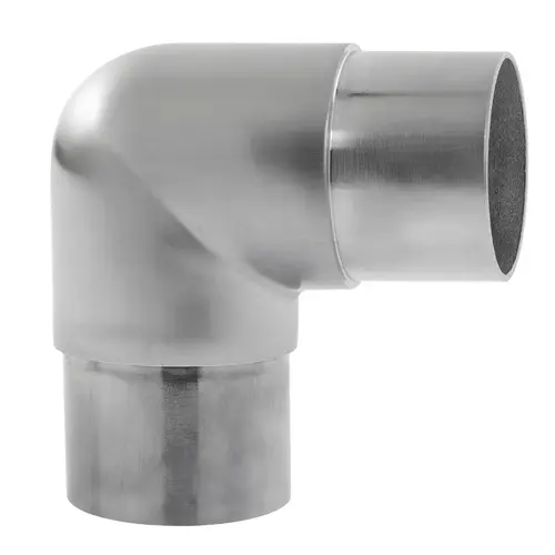 90 degree Flush Elbow Railing Component for 2-Inch Tubing .050" 2" 304-Grade Satin Stainless Steel