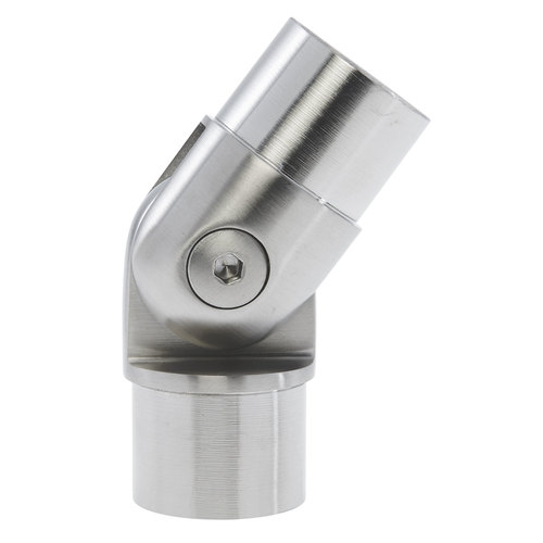 Flush Adjustable Elbow Railing Component for 1.5-Inch Tubing .060" 1.5" 316-Grade Satin Stainless Steel