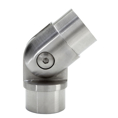 Lavi 49-732A/424 Stainless Steel Flush Adjustable Elbow Railing Component .080" 1.67" 316-Grade Satin Stainless Steel