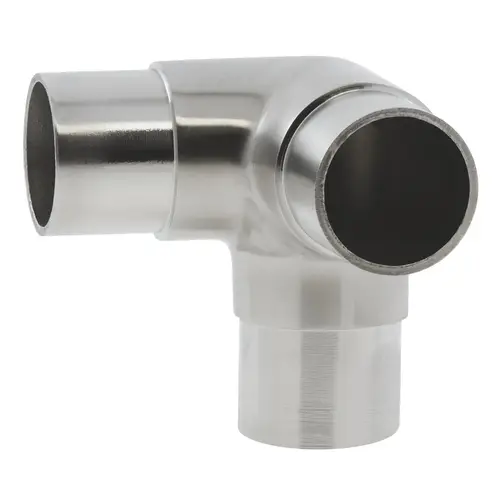 Flush "T" Elbow Railing Component for 1.5-Inch Tubing .060" 1.5" 316-Grade Satin Stainless Steel