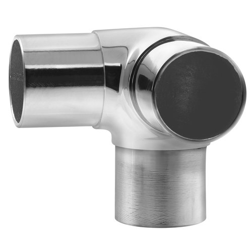 90 degree Flush "T" Component for Architectural Railing Systems .050" 2" 304-Grade Polished Stainless Steel