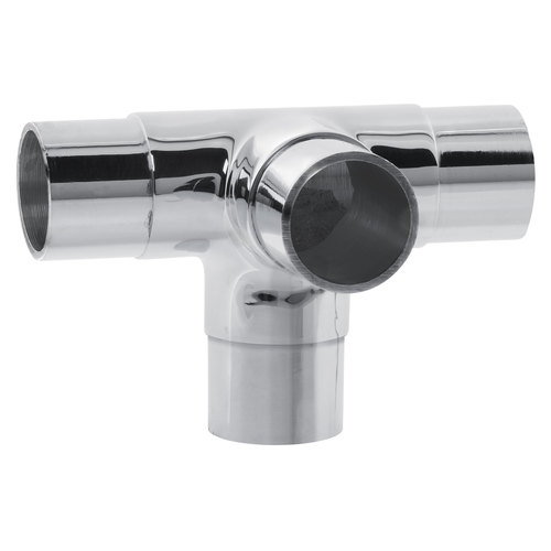 90 degree "X" Elbow Railing Fitting for 1.5-Inch Tubing .050" 1.5" 304-Grade Polished Stainless Steel