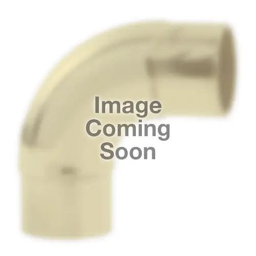 90 degree Curved Elbow Connector for Railing Systems .050" 2" Polished Brass