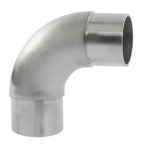 90 degree Curved Elbow Connector for Railing Systems .050" 2" 304-Grade Satin Stainless Steel