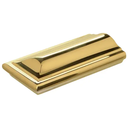 Lavi 00-H1600E Square End for Brass Cap Rail and Handrail Flat Polished Brass