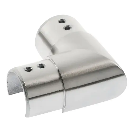 Horizontal Flush Elbow for Channel Tubing .060" 1.67" 316-Grade Satin Stainless Steel