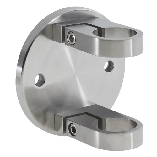 Facia Mount for Architectural Railing Posts 1.5" 316-Grade Satin Stainless Steel