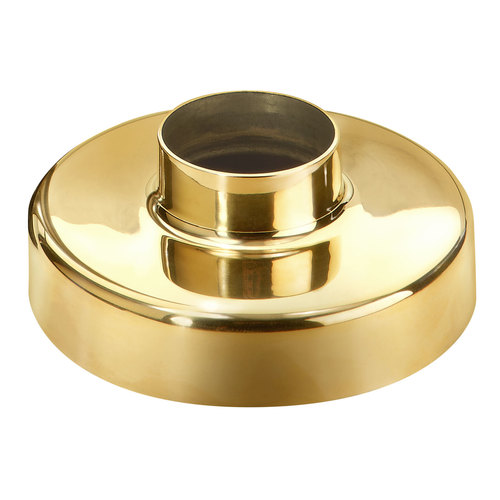 Flange Canopy for 1.5-Inch Tubing 1.5" Polished Brass