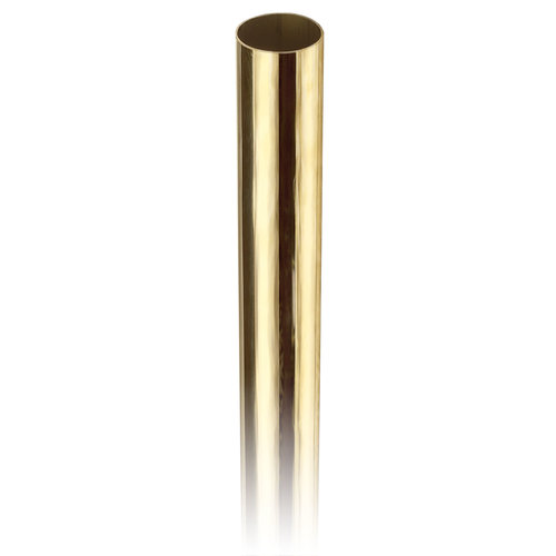 1-inch Round Railing Tubing .050" 6 feet 1" Polished Brass