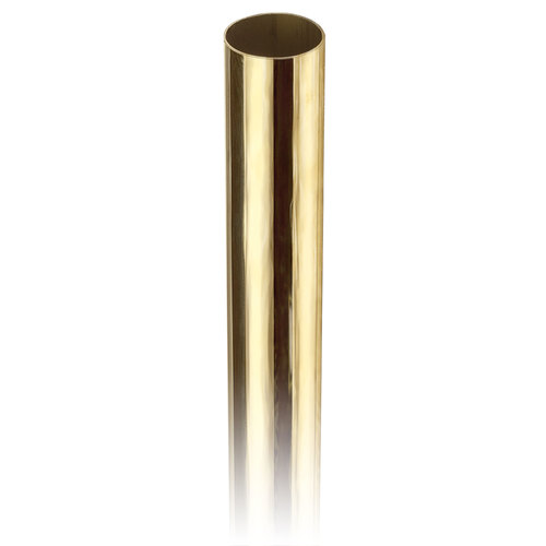 Round Tubing for Handrails, Guardrails, and Stair Railing .050" 4 feet 1.5" Polished Brass