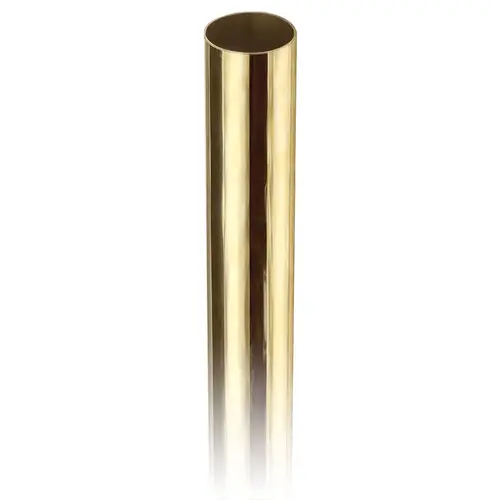 Round Tubing for Handrails, Guardrails, and Stair Railing .050" 4 feet 1.5" Polished Brass