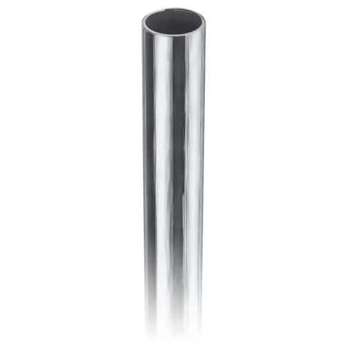 Round Tubing For Handrails, Guardrails, And Stair Railing 8 ft Length .050" Compatible Tubing Wall Thickness Chrome Finish