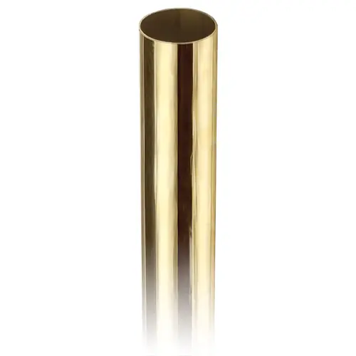 2-inch Round Tubing for Architectural Railing Systems .050" 4 feet 2" Polished Brass