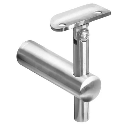 Adjustable Handrail Bracket for Square Railing 1.5" 316-Grade Satin Stainless Steel