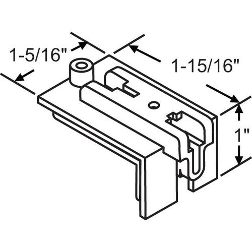 RH PIVOT BAR HOUSING POLYTEX III / MAYNARD