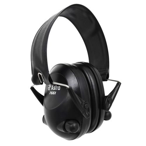 Dual Volume Control Electronic Earmuff, 21 dB NRR, Black