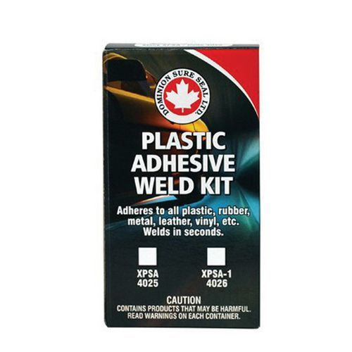 DOMINION SURE SEAL 402520 Plastic Adhesive Weld Kit, 20 g, Liquid, Clear