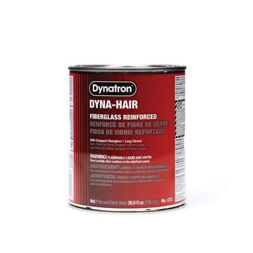 Dynatron 472 472 Long Strand Glass Reinforced Body Filler, 1 qt Can, Green, Paste