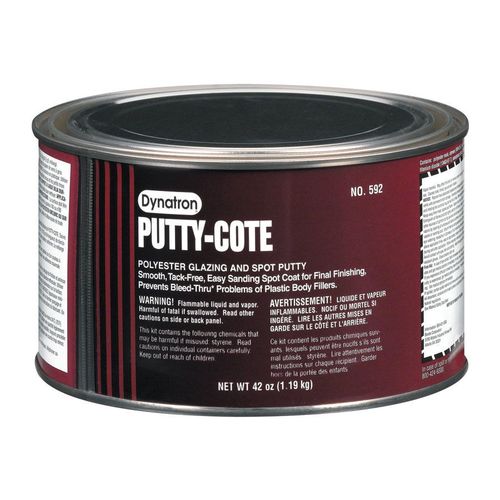 592 Polyester Glazing and Spot Putty, 1 qt Can, Paste White