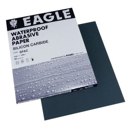 Sanding Sheet, 9 in W x 11 in L, 240 Grit, P240-A Grade, Silicon Carbide