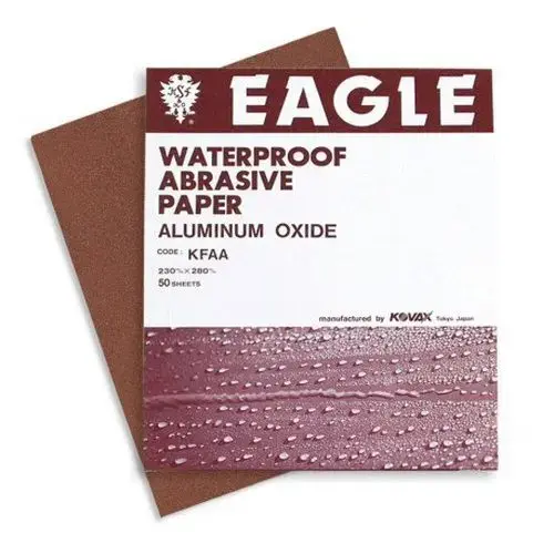 KOVAX 1050400 105-0400 Sanding Sheet, 9 in W x 11 in L, 400 Grit, P400-A Grade, Aluminum Oxide