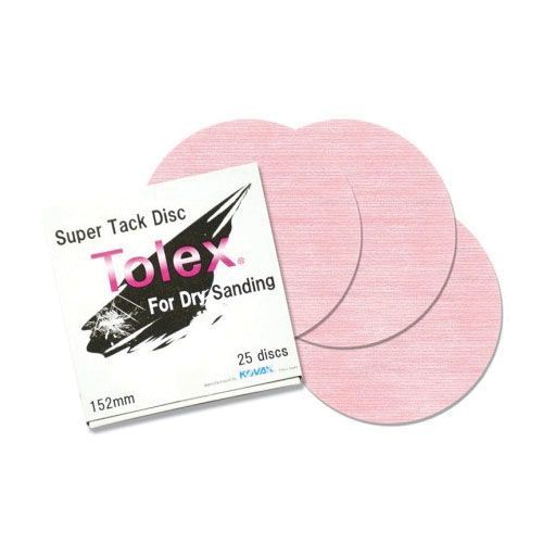 KOVAX 193-1503 Sanding Disc, 6 in Dia, 1500 Grit, Dry, Hook and Loop Attachment, Velour Backing