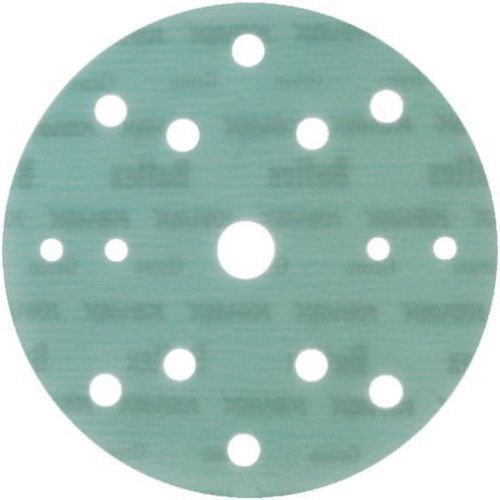 KOVAX 193-1565 Buflex Disc, 6 in, 15 Holes, 2000 Grit, Super-Tack Attachment, Green