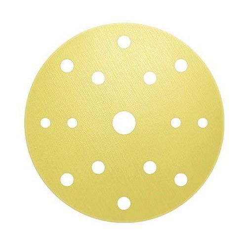 High Performance Sanding Disc, 6 in, 15 Holes, 1000 Grit, Super-Tack Attachment, Yellow