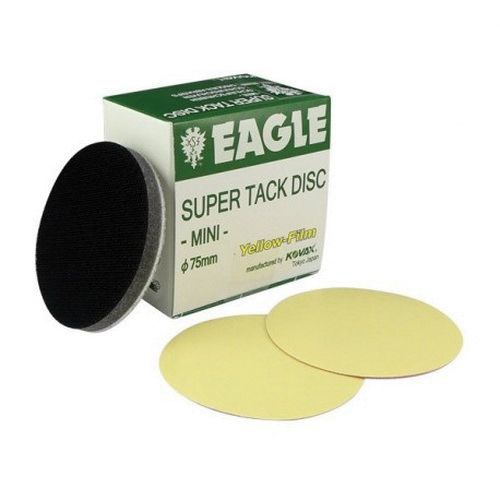 Abrasive Disc, 3 in, 1500 Grit, Super-Tack Attachment, Yellow