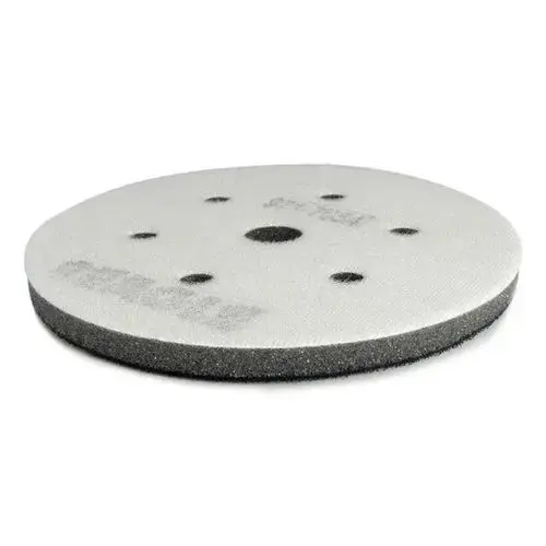 Extra Soft Interface Pad, 6 in Dia, Super-Tack Attachment, 7 Holes