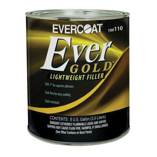 Evercoat 100110 Lightweight Body Filler, 3 L Can, Yellow, Liquidy Paste