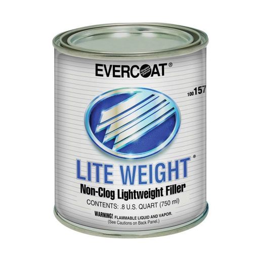 Professional Lightweight Body Filler, 750 mL Can, Gray, Liquid