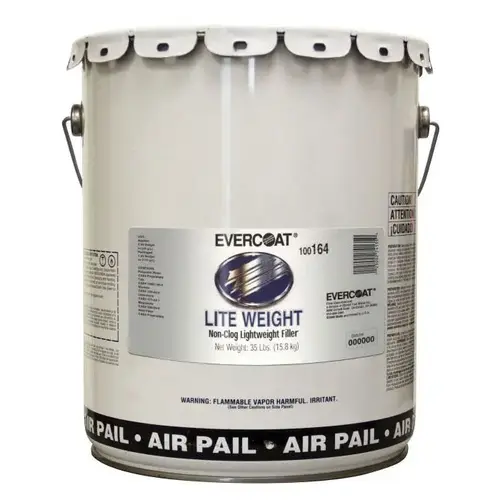 Evercoat 164 Lightweight Body Filler, 5 gal Pail-Air, Gray, Paste, Lightweight