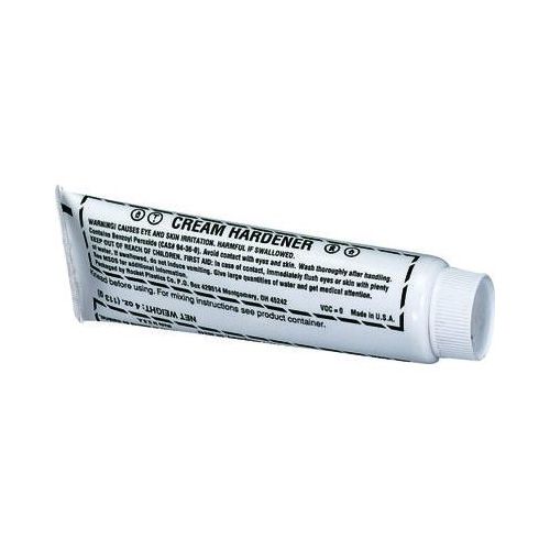 Quick Hardening Cream Hardener, 4 oz Tube, White, Paste
