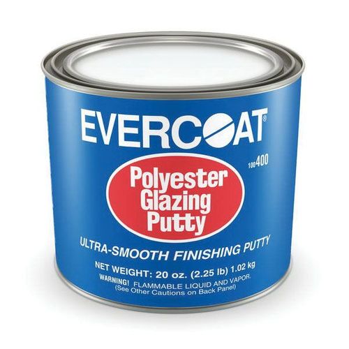 Evercoat 100400 Polyester Glazing Putty, 2.25 lb Can, White, Paste