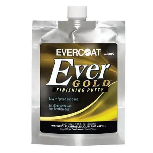 Evercoat 100405 Finishing Putty, 473 mL Pouch, White, Liquidy Paste