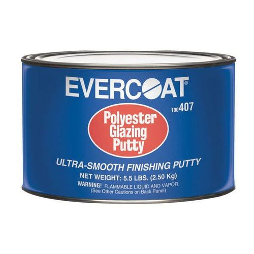 Evercoat 100407 Polyester Glazing Putty, 5.5 lb Can, White, Paste