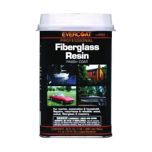 Evercoat 100499 Fiberglass Auto Resin, 1 qt Can, Pink, Liquid