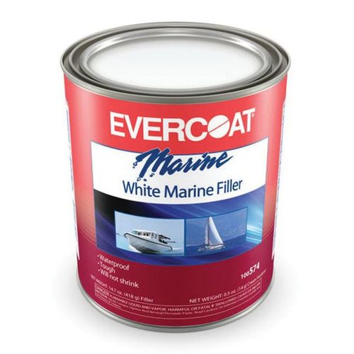 Marine Filler, 1 gal Can, White, Heavy Paste