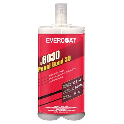 Evercoat 106030 2-Component Epoxy Adhesive, 200 mL Cartridge, Black, Paste, 12 hr Curing