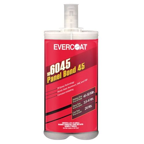 Evercoat 106045 2-Component Epoxy Adhesive, 200 mL Cartridge, Black, Paste, 24 hr Curing