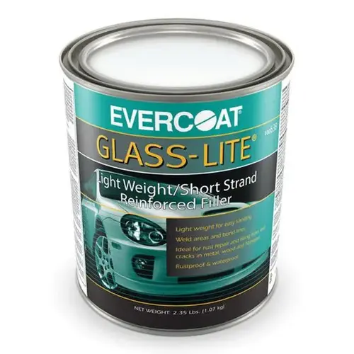 Evercoat 638 Lightweight Short Strand Reinforced Filler, 1 qt Can, Green, Liquid