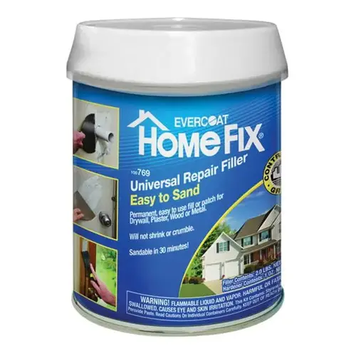 Home-Fix Repair Filler, Paste, Aromatic, Gray, 2 lb Can